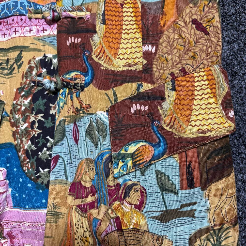 Vtg Gail Garner Unique Artsy Vest Med Colorful Statement Eclectic Boho Global View 3